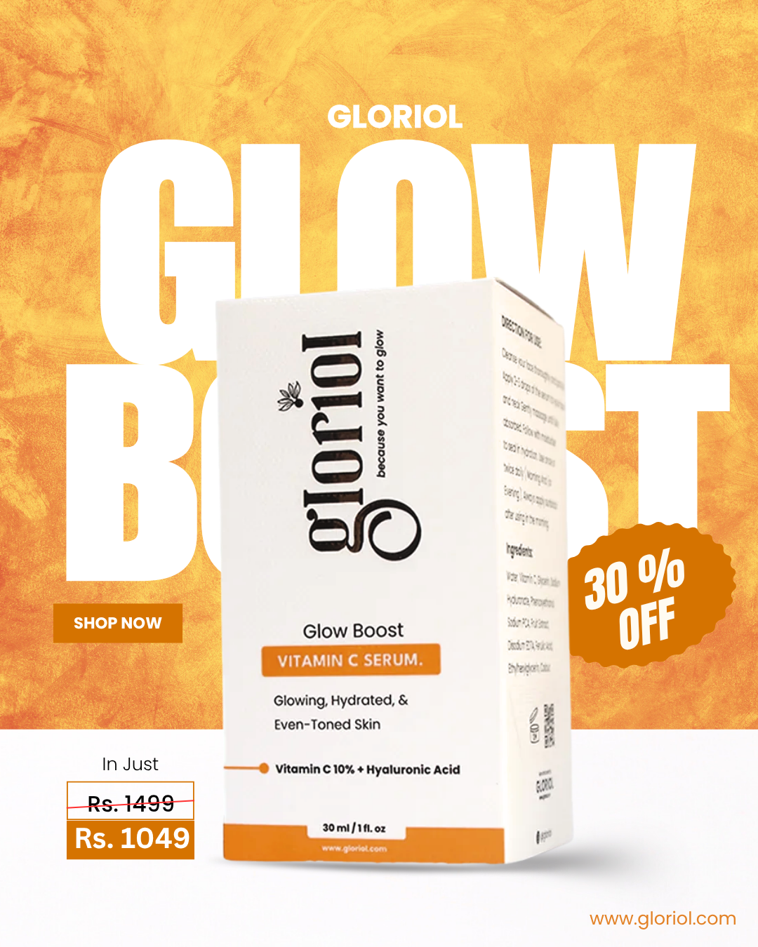 Gloriol Vitamin C Serum Unlock Radiant Skin Today