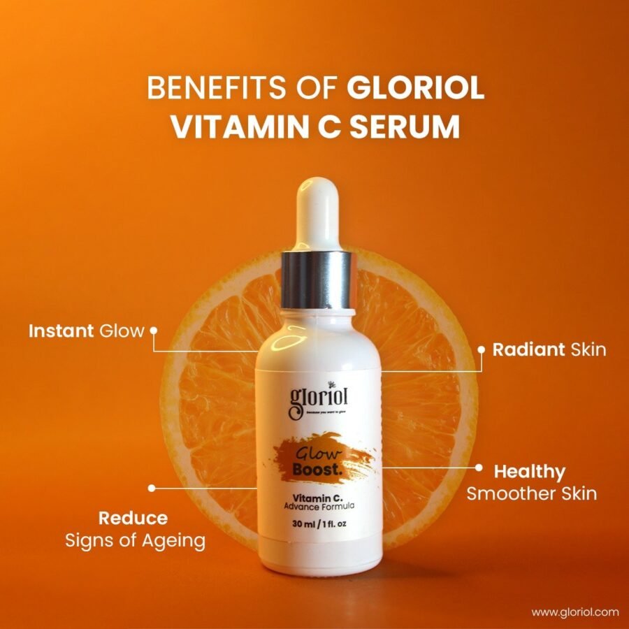 Vitamin C + Hyaluronic Acid Brightening Serum (30ml) - Image 2